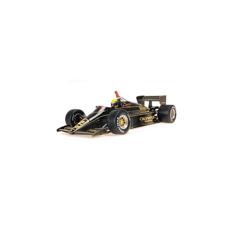 Minichamps : Lotus Renault 97T Dirty version Ayrton Senna F1 1st Career Win Portugal 1985