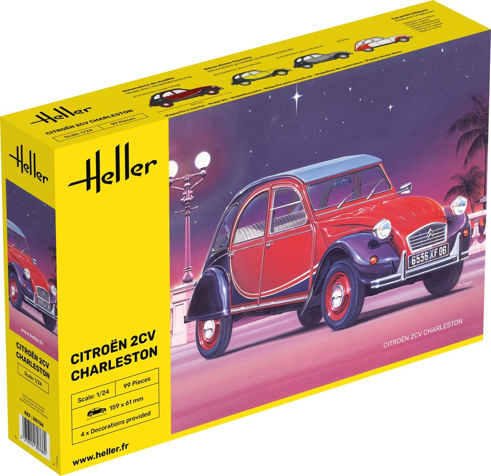 Heller : Citroen 2cv Charleston 