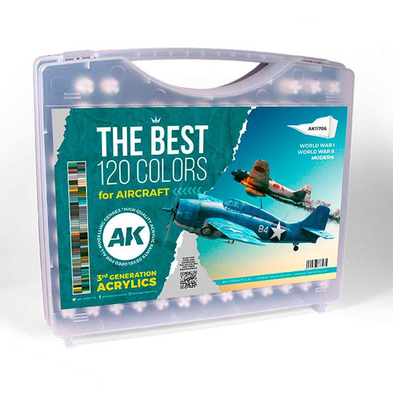 AK : Set de 120 Couleurs Pour l'aviation 