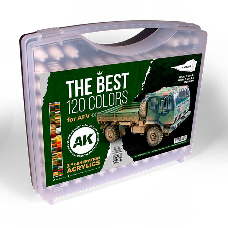 AK : Set de 120 Couleurs AK │ AFV 