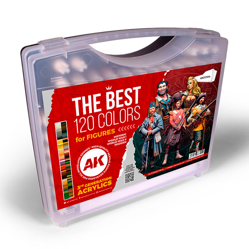 AK : Set de 120 Couleurs AK │Figurines 