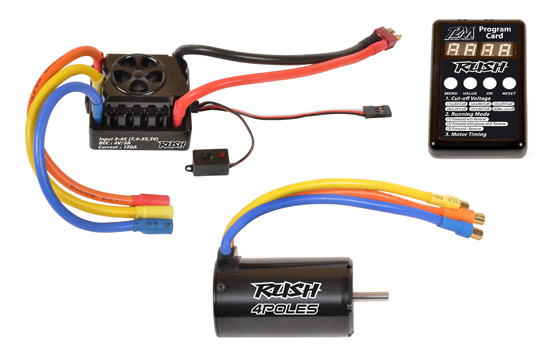 T2M : Combo Brushless Moteur Rush 4068 2050Kv & Variateur 120A/6S Dean-Plug