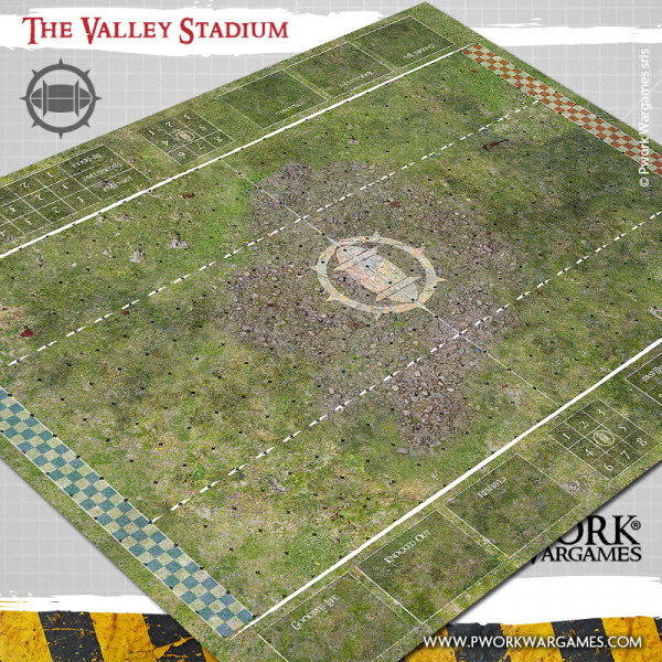 Pwork Wargames : The Valley Stadium │ Bloodbowl - Mouse Pad