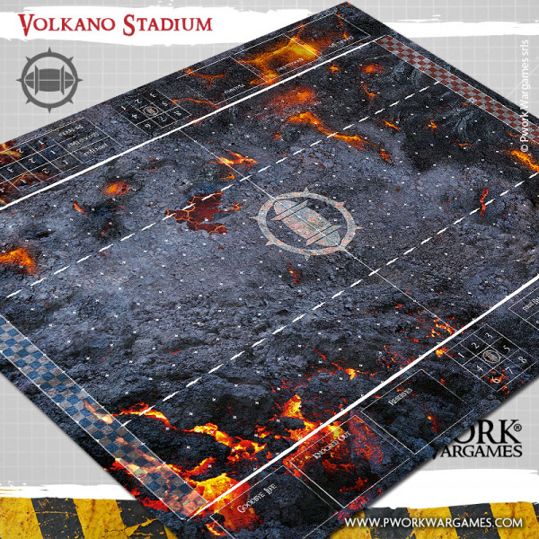 Pwork Wargames : Volkano Stadium │ Bloodbowl - Mouse Pad