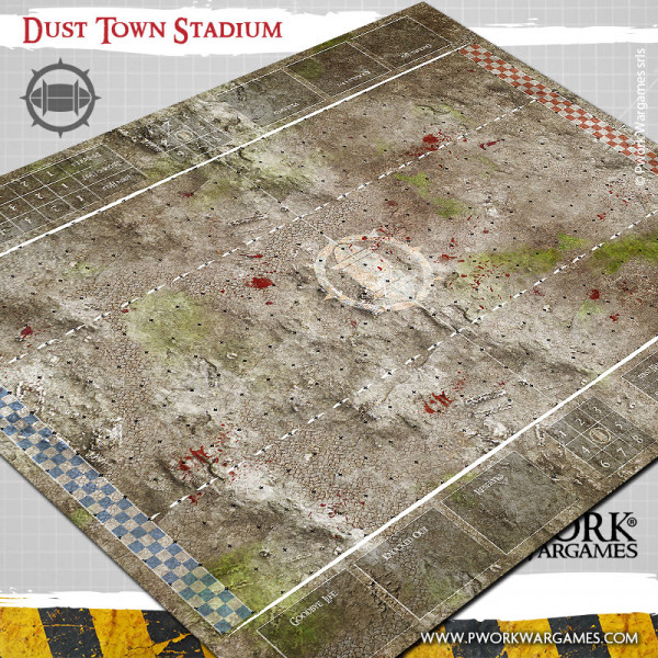 Pwork Wargames : Dust Town Stadium │ Bloodbowl - Mouse Pad