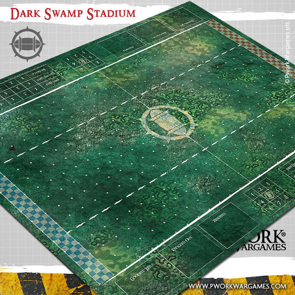 Pwork Wargames : Dark Swamp Stadium │ Bloodbowl - Mouse Pad