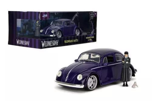 Jada : Volkswagen Beetle & Figurine mecredi Adams 