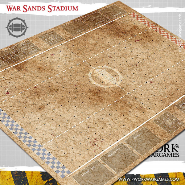 Pwork Wargames : War Sands Stadium │ Bloodbowl - Mouse Pad