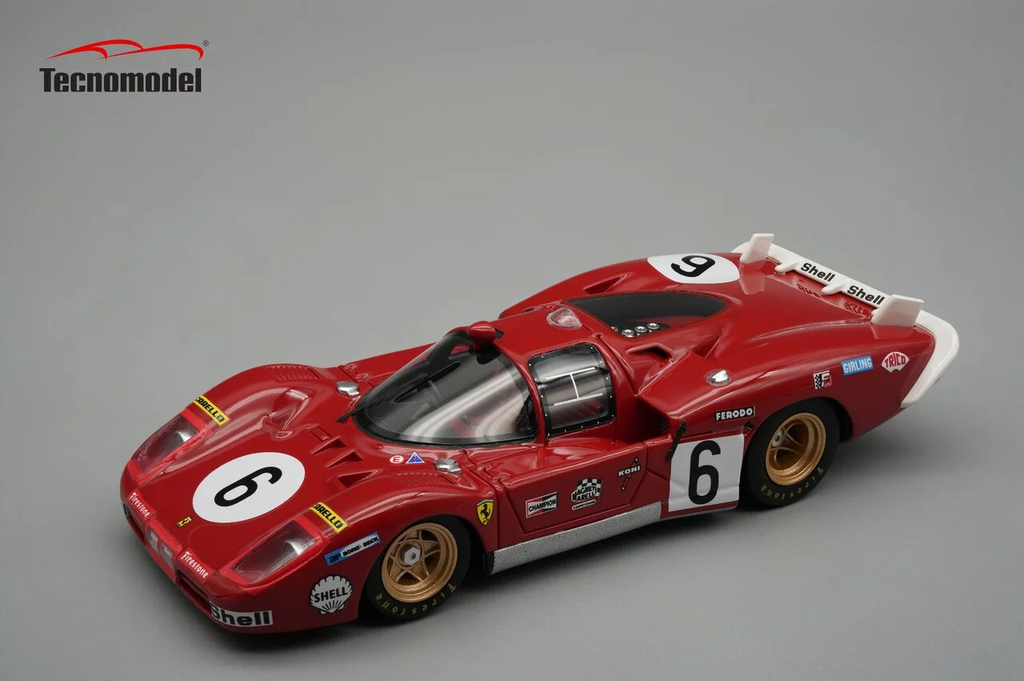 Tecnomodel : Ferrari 512s Long Tail sefac │ No.6 24H le mans 1970 - Vaccarella / Giunti 