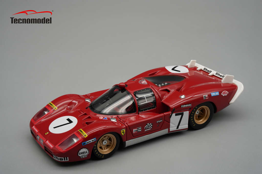 Tecnomodel : Ferrari 512S Long Tail │ No.7 24h LeMans SEFAC 1970 - Bell- Peterson 