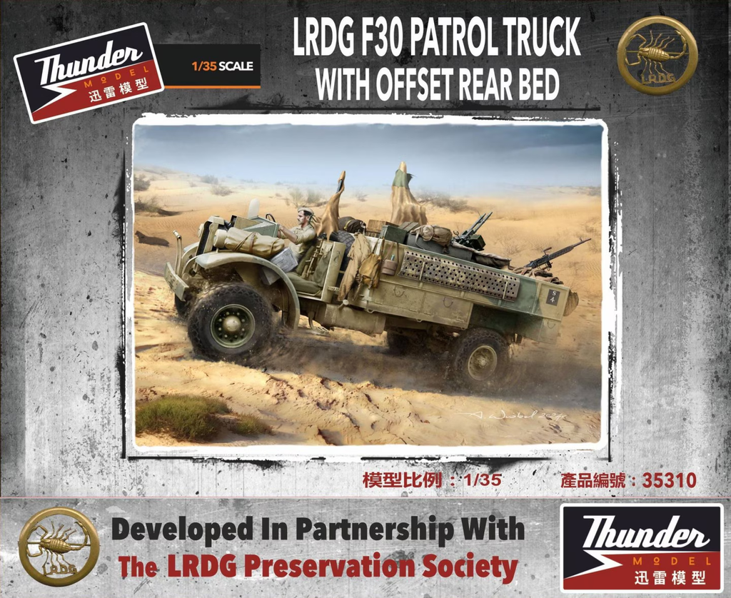 Thunder : LRDG F30 Patrol Truck with Offset Rear Bed 