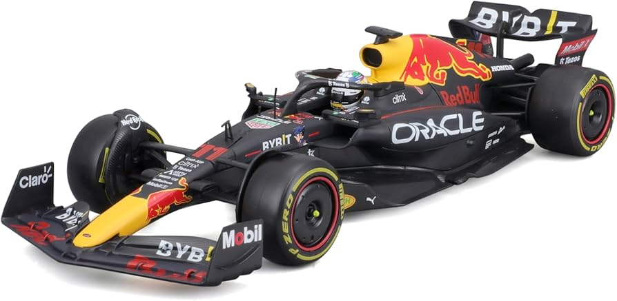 Burago : Red Bull F1 RB18 │ No.11 Gagnant Abu Dhabi  - Champion du monde Max Verstapen