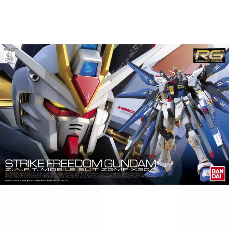 Bandai : Strike Freedom Gundam • Z.A.F.T. Mobile Suit ZGMF-X20A [RG][1/144] 