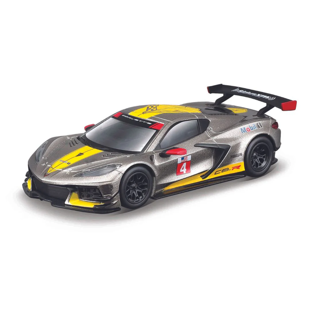 Burago : Chevrolet Corvette C8.R │No.4 2020 - Gialla  