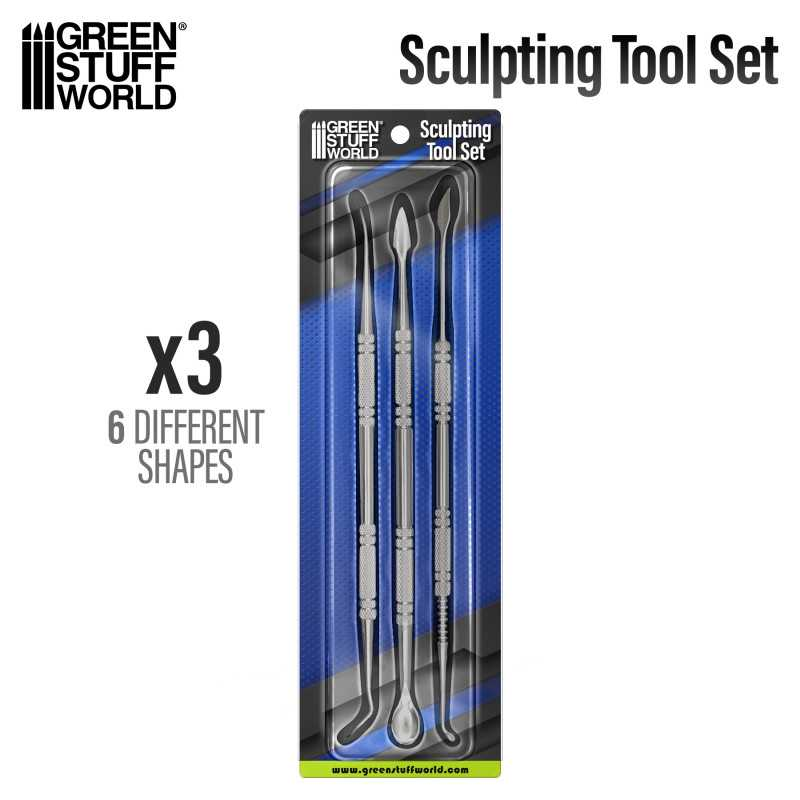 Green Stuff : Outils de Sculptures (3pcs)