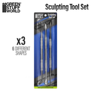 Green Stuff : Outils de Sculptures (3pcs)