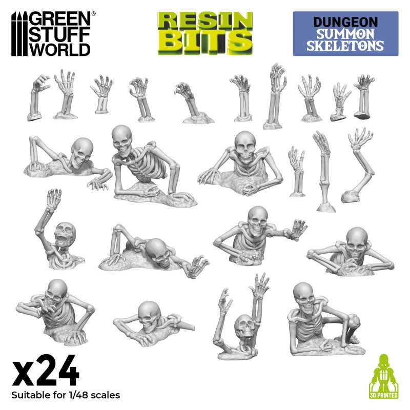 Green Stuff : Summon Skeletons │Resin Bits