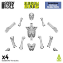 Green Stuff : Human Skeletons 1/48 │Resin Bits