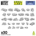 Green Stuff : Piles of Skulls 1/48 │Resin Bits 