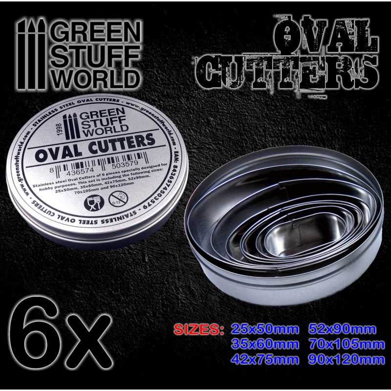 Green Stuff : Cutters ovales Pour Bases 