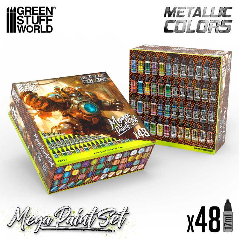 Green Stuff : Mega Paint Set │ Peintures Métalliques 