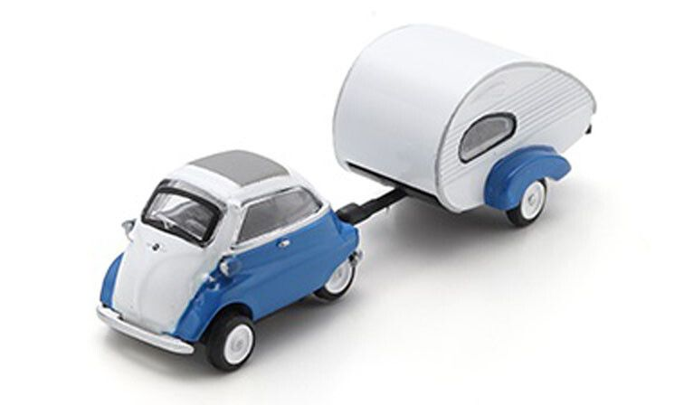 Schuco : BMW isetta avec Caravane 