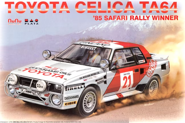 Nunu Model : Toyota Celica TA64 '85 Safari Rally Winner 