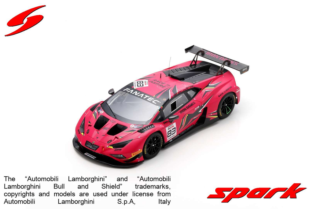 Spark : Lamborghini Huracán GT3 EVO 2 │ No.83 Iron Dames 24H Spa 2023 D. Pin - R. Frey - S. Bovy - M. Gatting