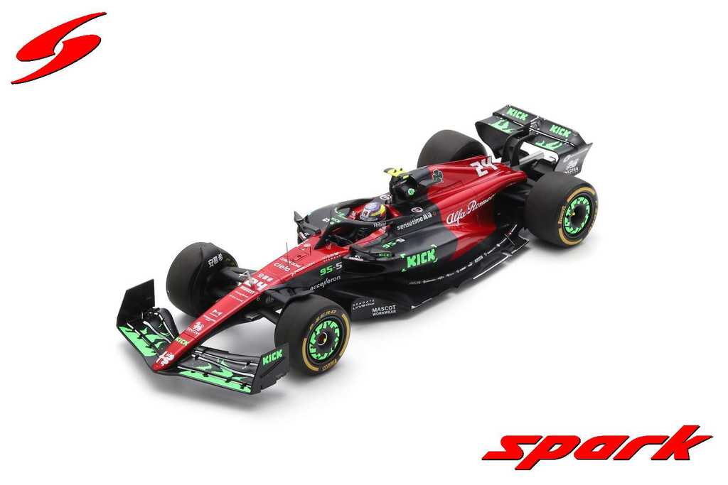 Spark : Alfa Romeo F1 Team KICK C43 │ No.24 Alfa Romeo F1 Team ORLEN Belgian GP 2023 Zhou Guanyu