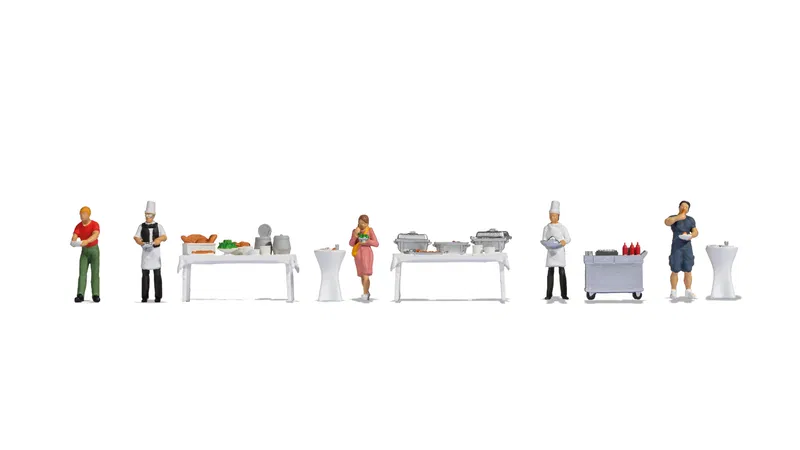 Noch : Ensemble de figurines thématiques « Buffet »