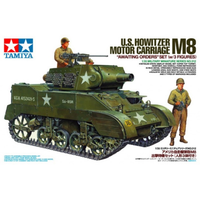 Tamiya : Obusier US M8 et figurines 