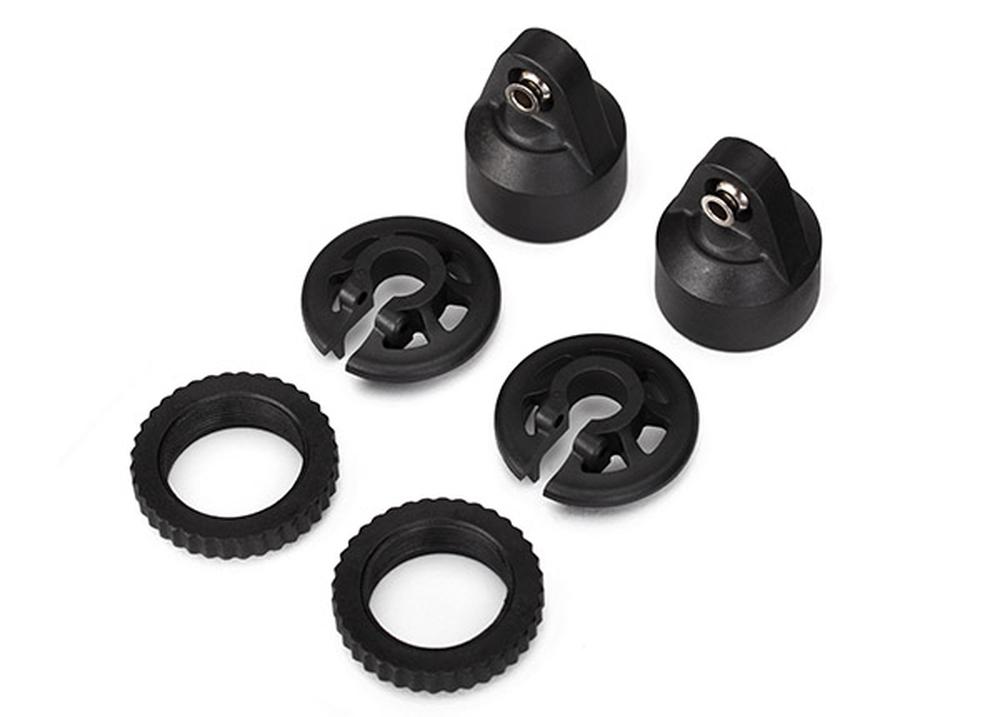 Traxxas : Shock caps, GTX shocks/ spring perch/ adjusters/ 2.5x14 CS [TRX7764]