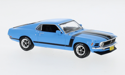 Ixo Models :  Ford Mustang Boss 302 │ Bleu - 1970 