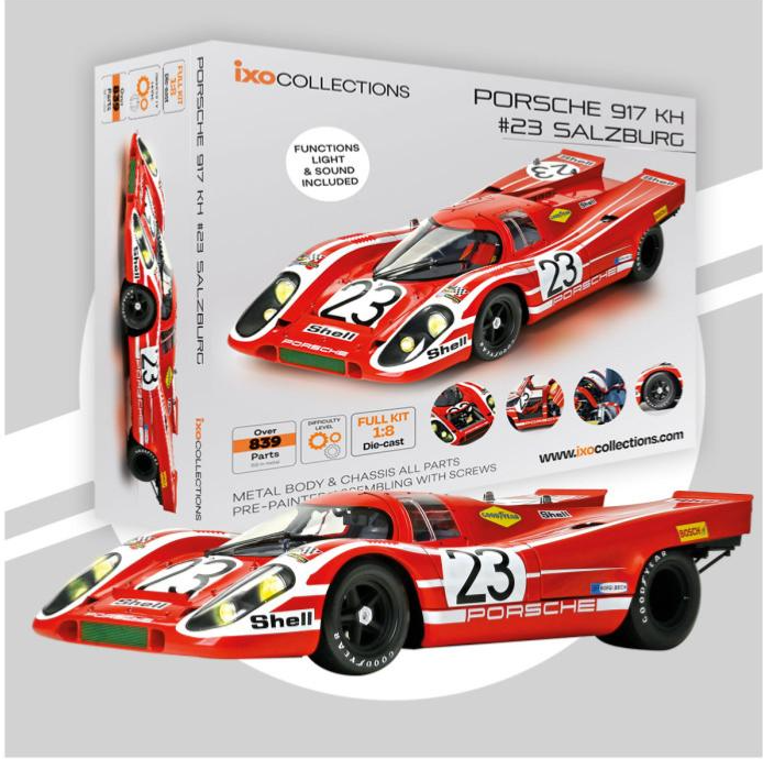 Ixo Collections : Porsche 917k N°23 Winner Le Mans 1970  Eclairage et Sound