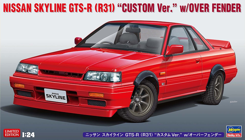 Hasegawa : Nissan Skyline GTS-R (R31) “Custom Ver.” w/ Overfender