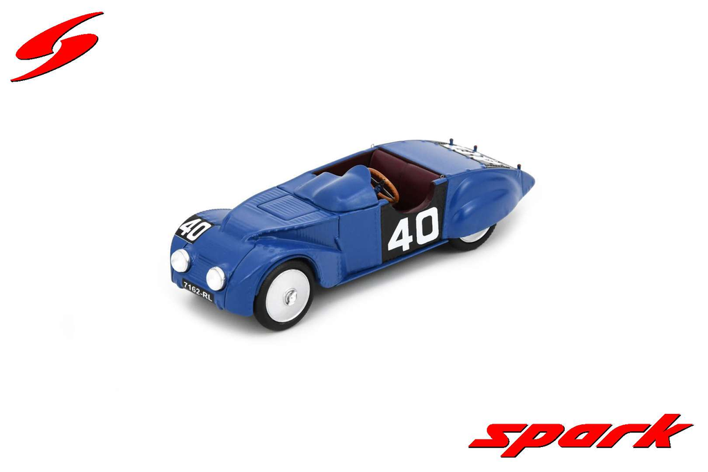 Spark : Chenard & Walcker Tank │ No.40 Le Mans 24H 1937 G. Cottet - C. Roux