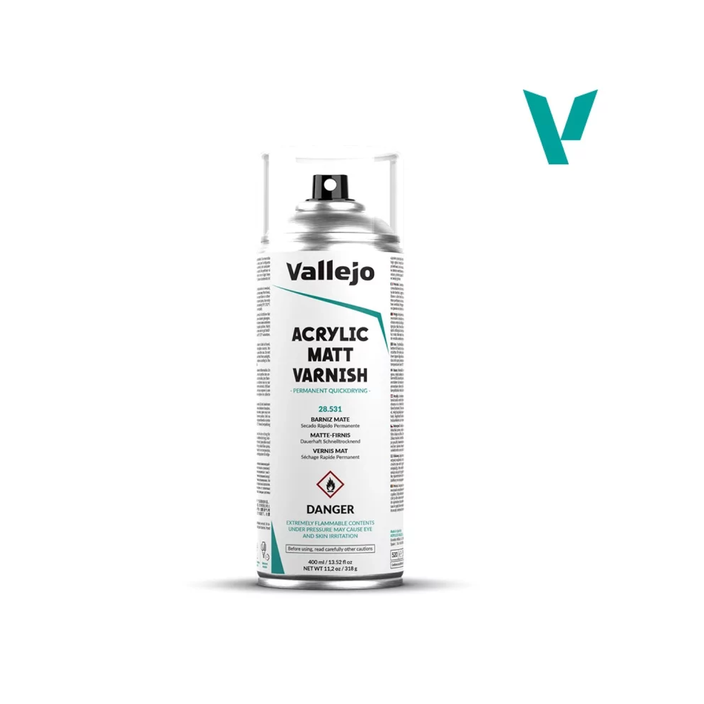 Vallejo : Spray Vernis Acrylique Matt (400ml) 