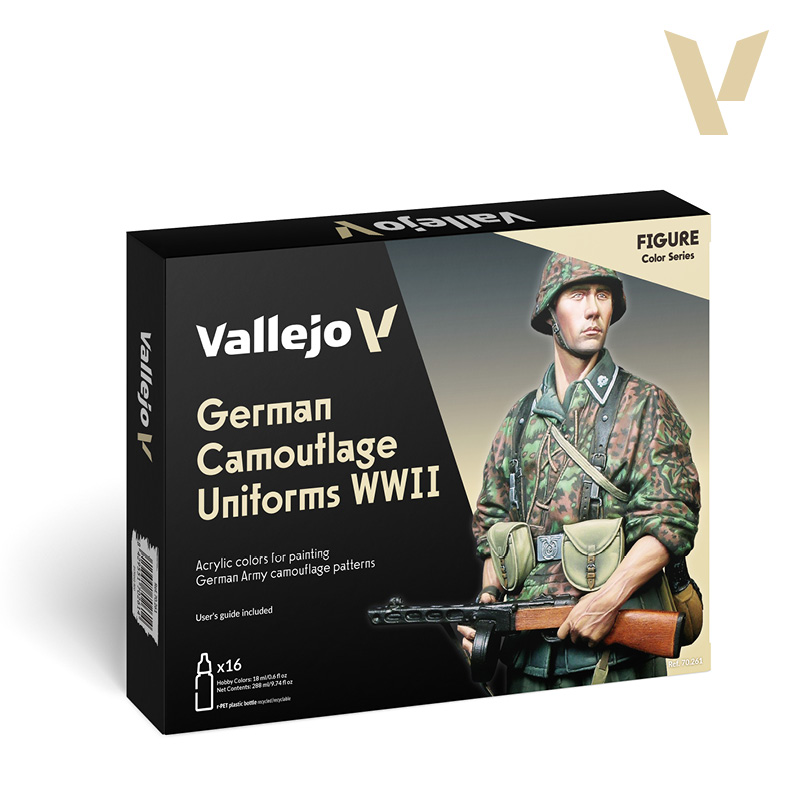 Vallejo : Set de Couleur German Camouflage Uniforms WWII (16x18ml)