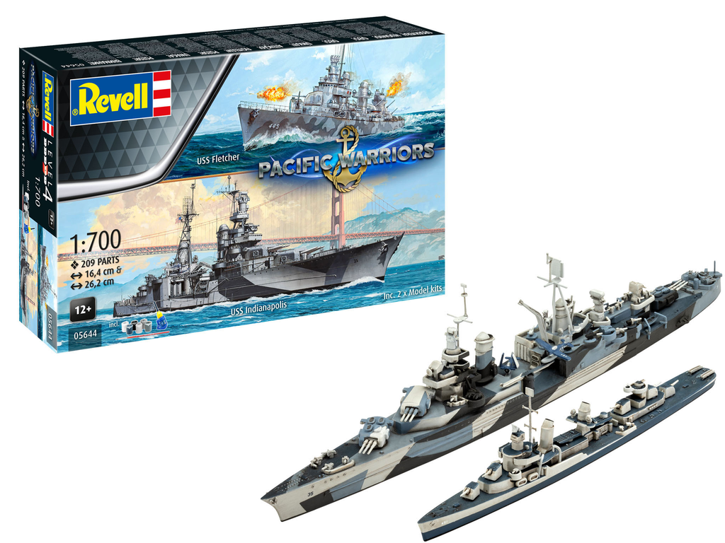 Revell : Pacific Warriors Fletcher - Indianapolis avec peinture 