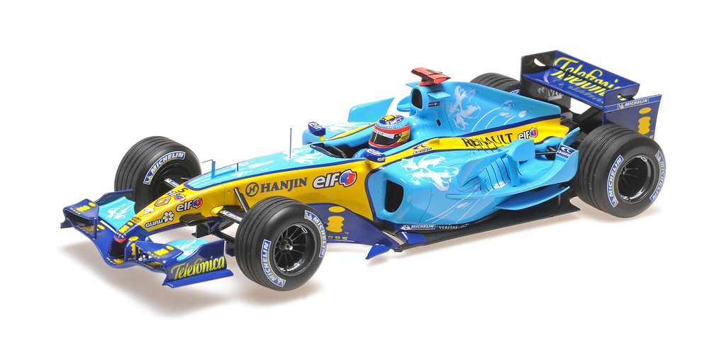 Minichamps : Renault R25 F1 Team 2° GP British 2005 Fernando Alonso