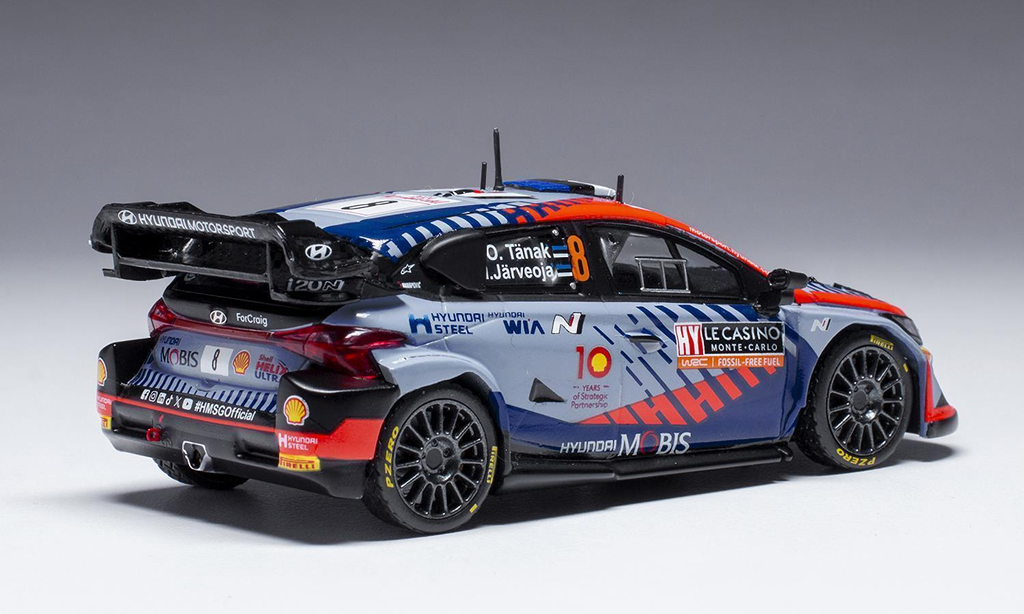 Ixo models : Hyundai I20 N Rally1 n°8 Monte-Carlo 2024 