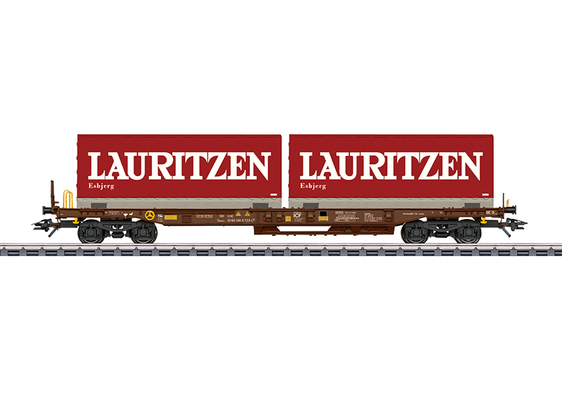 Marklin : Wagon porte containeurs "Lauritzen"