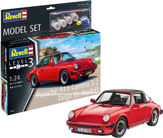 Revell : Porsche 911 Carrera 3.2 Targa │ Avec Kit de démarrage 