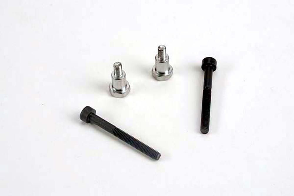 Traxxas : Shoulder screws, steering bellcranks (3x30mm cap-head machine) (2)/ draglink shoulder screws (chrome) (2)  [TRX3742]