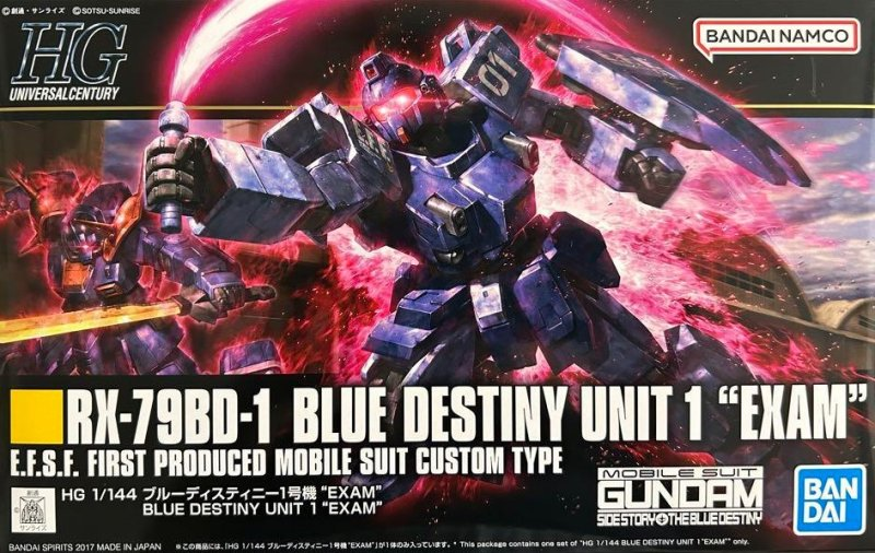 Bandai : Gundam RX-79BD-1 • Blue Destiny Unit 1 "EXAM" [HG][1/144]