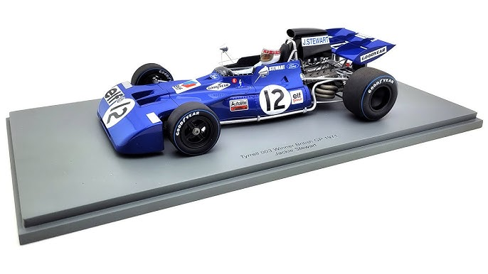 Spark models : Tyrrell 003 n°12 Winner GP British 1971 Jackie Stewart