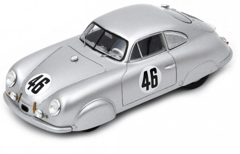 Spark models : Porsche 356 SL n°46 20° Le Mans 1951 1ère participation de Porsche au Mans A. Veuillet - E. Mouche