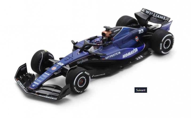 Spark models : Williams FW46 Racing n°23 GP Bahrain Alex Albon