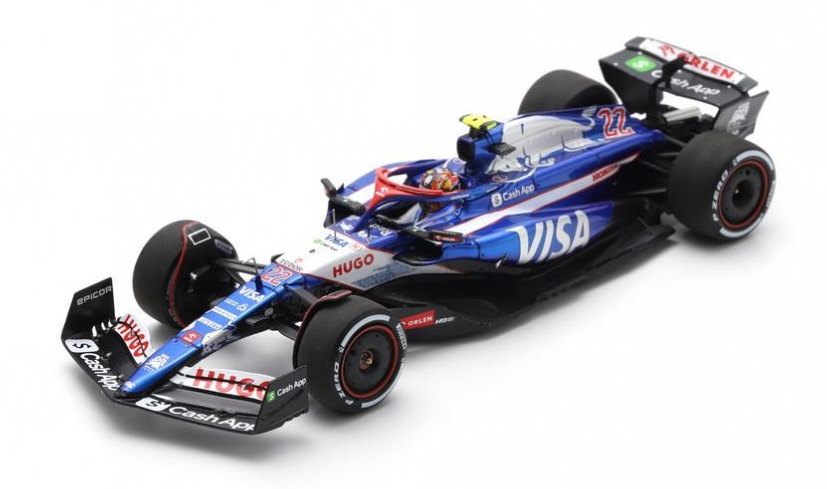 Spark Models : Visa Cash App R8 F1 Team VCARB01 GP Saudi Arabian Yuki Tsunoda 2024