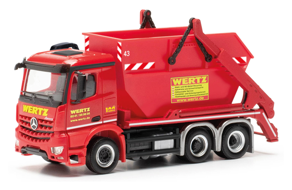 Herpa : Camion benne Mercedes-Benz Arocs M AK16 "Wertz"